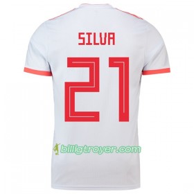 Billige Fotballdrakter Spania Silva 21 VM 2018 Bortedraktsett